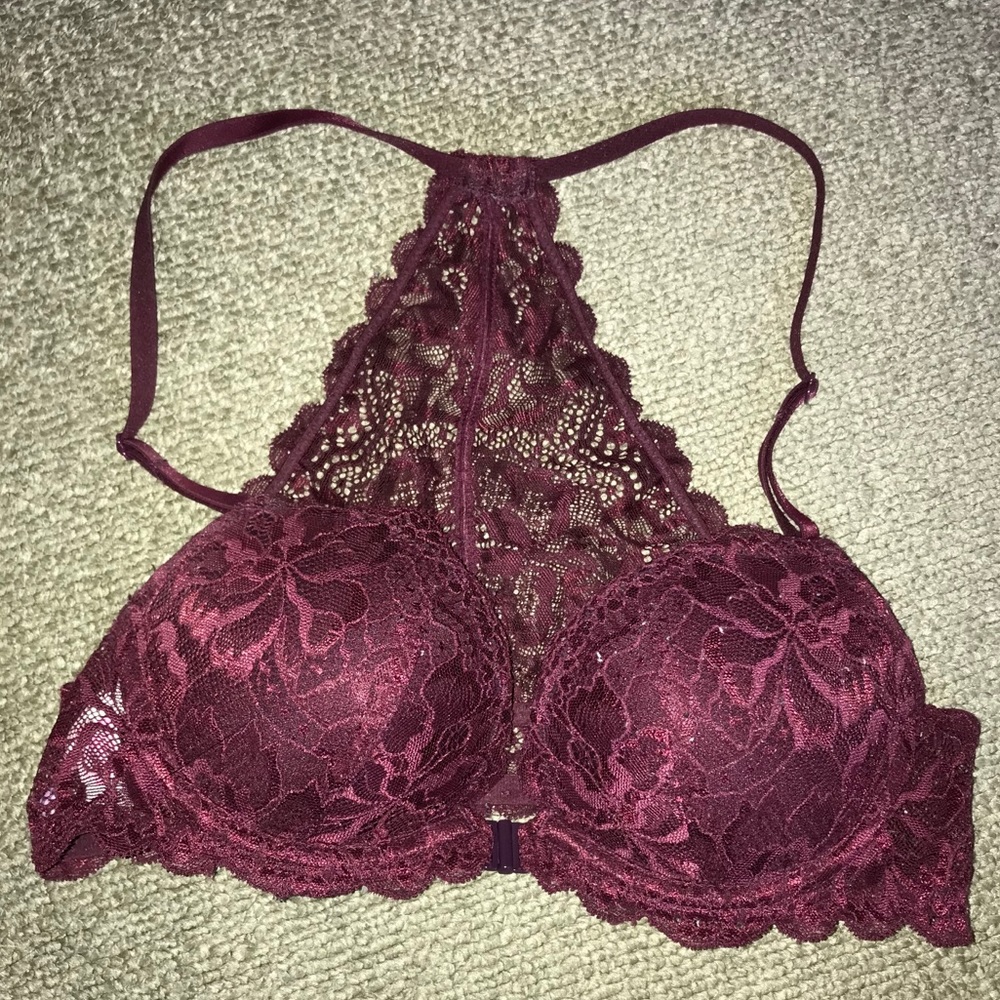 Burgundy Lace Bralette - VICTORIA SECRET PINK